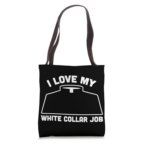 Bolsa Tote I love my white collar Job Priest Pastor miniatura 1