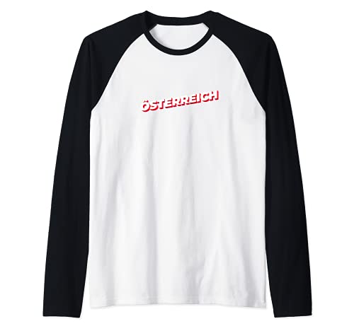 Flag Austria Raglan Baseball Tee, Black