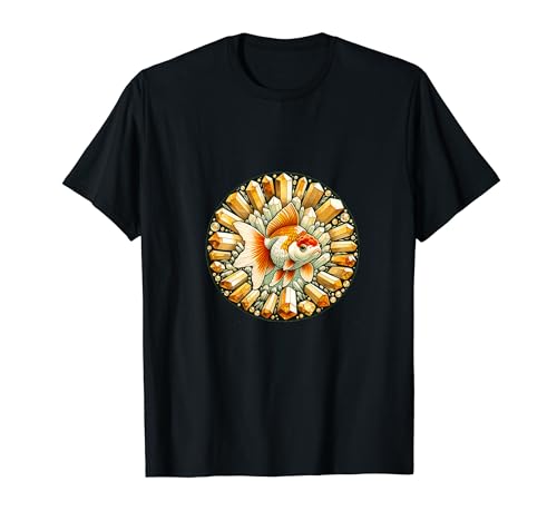Fancy Goldfish Art Oranda Goldfish Cristaux T-Shirt