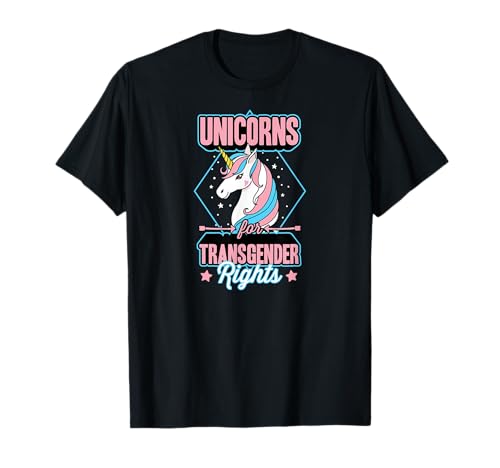 Licornes pour les droits des transgenres Magical Girly Trans Pride T-Shirt