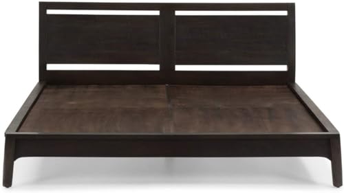 Image of Bed Solid Sheesham Wood for Your Bedroom | Solid Wood King Bed (Finish - Dark Walnut Finish, Delivery Condition - DIY(Do-It-Yourself))