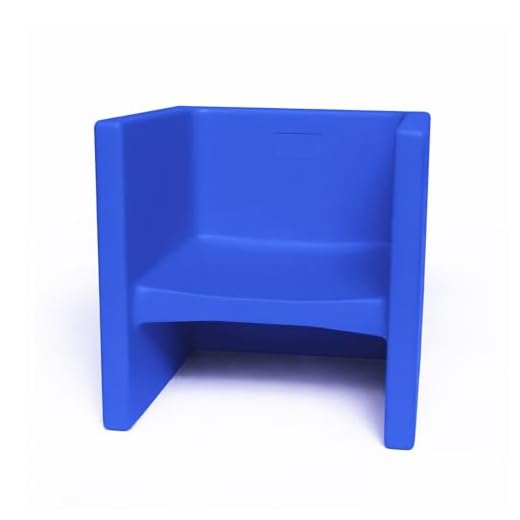 Children's Factory 3 in 1 Cube Chair for Kids, Flexible Seating Classroom Furniture, 1 Count, Blue
