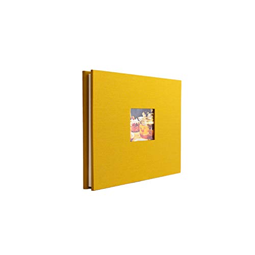 Kolo Newport 8.5" X 11" Refillable Scrapbook, Ideal For Wedding Albums And Baby Books, Indian Yellow #TOP1