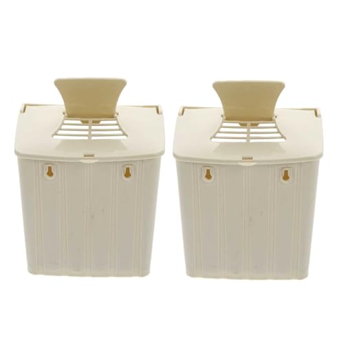 ifundom 2Pcs Plastic Breeding Box for Birds Durable Nesting Case for Parakeets Lovebirds Finches Comfortable and Easy to Clean Bird Nest Box for Breeding and Incubation