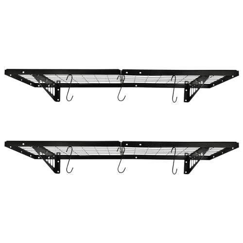 YIYIONCE Garage Wall Shelving 2-Pack Garage Storage Wall Racks 24