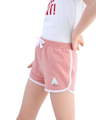 Rolanko Girls' Active Dolphin Shorts for Girls 3 Packs Kids Bike Running Summer Beach Athletic Sports 4-14 Years4