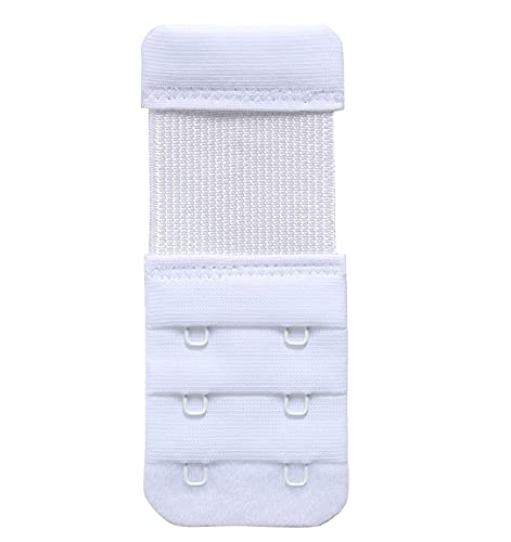 Image of YARBAR Bra Extender 2 Hook Soft Elastic Bra Strap Extension Extenders Pack of 3