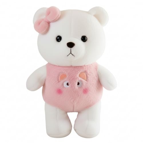 Image of Cuddly Teddy Bear Plush Soft Toy for Baby Girl Pink Bow Cute Soft Toys, Soft & Huggable Fabric Home Decor Boys and Girls Great Birthday Giftt, Valentine Day Gift, Teddy Day Gift (30 Cm, Blue),