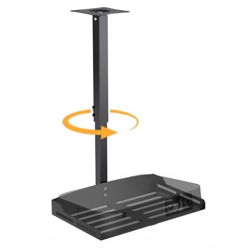 MAWADA Projector Ceiling Mount - Sturdy & 360 Rotation Ceiling Projector Mount for Seamless Projection Holds up to 11lbs Perfect for Home Theater Or Office Setup