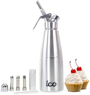 ICO Trading Professional Stainless Steel Cream Whipper, 1 Litre, Silver