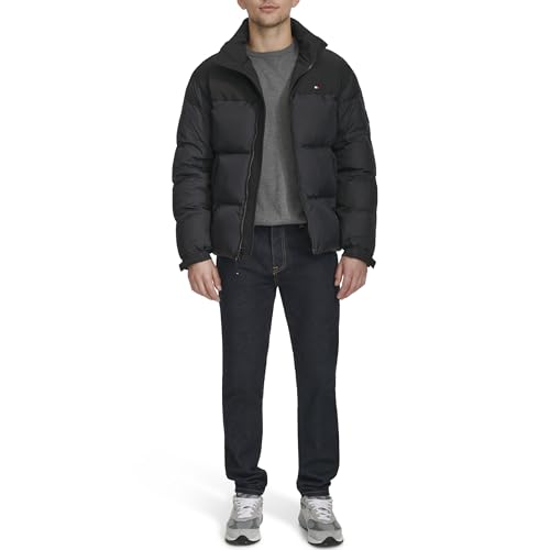 Image of Tommy Hilfiger Men's Mixed-media Puffer Jacket