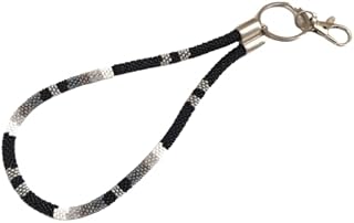 Beaded keychain Native American style id holder beaded card holder keyfob beaded keyring purse charm wristlet keychain