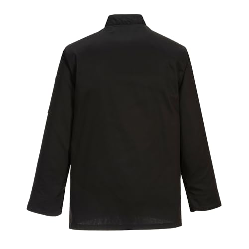Portwest C834BKRL Giacca Da Chef Somerset, Nero, L - 5