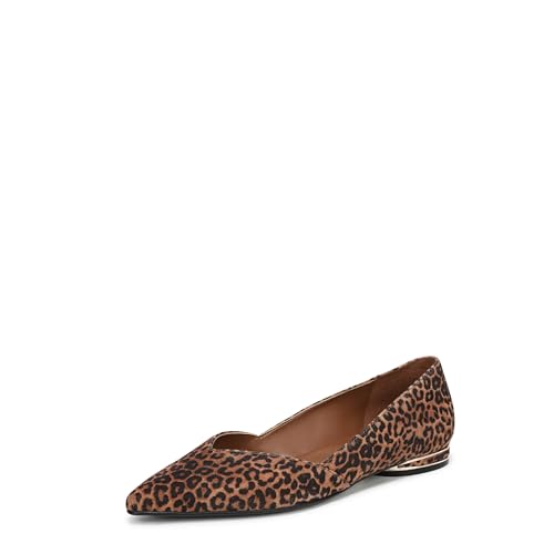 Image of Naturalizer Women's Havana Ballet Flat Brown Leopard Print Suede 9 W