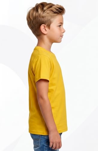 Image of Double F Branded Cotton Bio wash Round Neck Half Sleeve Solid T-Shirt for Boys and Baby