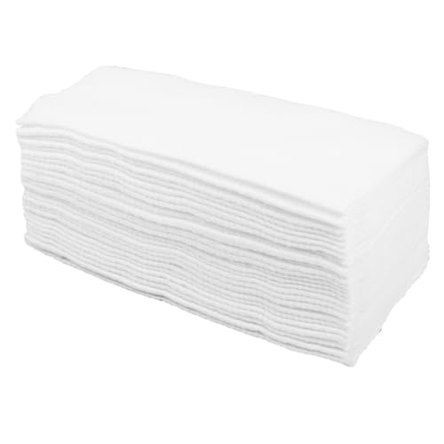 OFFIGAM 60個 大判使い捨てフェイスタオル 厚手吸水速乾 ポータブル洗顔クロス メイク落とし対応 顔用清潔タオル 家 旅行 ゲストルーム用