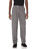 LEE Men's Stain-Resistant Relaxed-Fit Pleated Pant