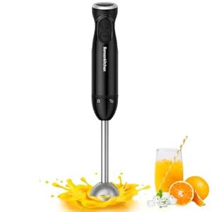 Bonsenkitchen Pürierstab, Stabmixer Elektrischer, 1000W Pürierstab Edelstahl, Stufenlos Geschwindigkeiten Rührstab für…