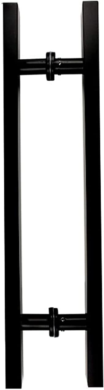 Poignée de porte coulissante pour maison moderne en acier noir mat