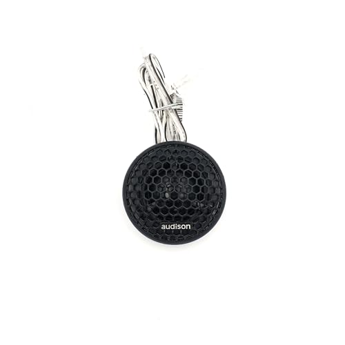 Audison APK 165 2-Wege-Komponentensystem, 165 mm Tieftöner und Hochtöner mit Frequenzweichen, 300 W Peak, 2 Ohm, 50 Hz bis 20 kHz Frequenzgang, Schwarz