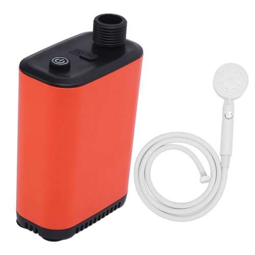 AYNEFY Portable Camping Shower Set, Rechargeable Battery, Water, for Outdoor Adventures, 2600mAh Battery, ABS Material