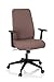 Produktbild hjh OFFICE 750016 Bürostuhl COSIO Stoffbezug Braun Drehstuhl gepolstert, ergonomische Rückenlehne, Wippfunktion