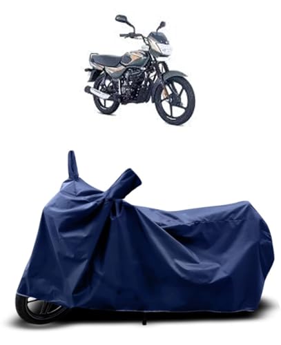 Image of CoverRide Bike Cover Waterproof Heavy Duty - All Weather Dustproof UV Protection Scooty Cover for Bajaj Ct 100 Outdoor Indoor Use with Windproof Buckle