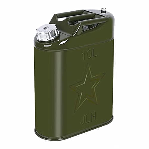 Jerrycan carburant métal 20L vert évitez la panne sèche avec ce bec verseur auto - 2