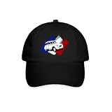 Spreadshirt Citroën 2CV Drapeau France Dedeuche Casquette Classique, Taille Unique, Noir/Noir