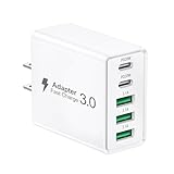 USBコンセント 急速充電器 PD20W 合計50W 5ポート USB C + USBA iPhone16 充電器 ACアダプター Type-C 充電 携帯に便利 コンセント タイプC アダプタ 電源タップ iPhone/iPad/Galaxy その他Android各種対応