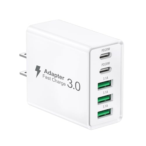USBコンセント 急速充電器 PD20W 充電器 合計50W 5ポート USB C + USBA iPhone16 充電器 ACアダプター Type-C 充電 携帯に便利 充電 コンセント タイプC アダプタ 電源タップ iPhone/iPad/Galaxy その他Android各種対応