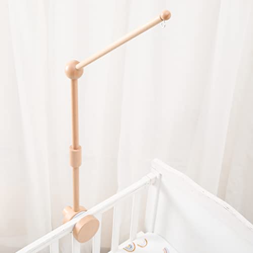 Image of Crib Mobile Arm | Wooden Crib Mobile Holder | Nursery Decor for Newborn Boys and Girls