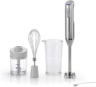 Cuisinart Cordless Pro Hand Blender and Mini Chopper, Rechargeable, Silver, RHB100U