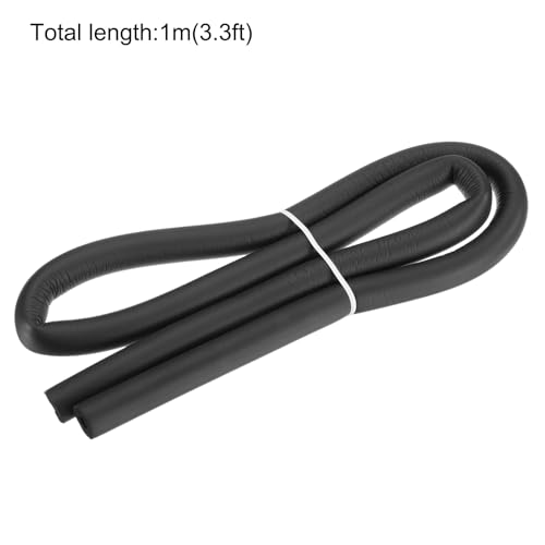 Image of uxcell Foam Tubing for Handle Grip Support, 8mm(5 /16 inch) ID 18mm OD 1m Length Black