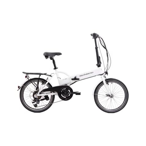 F.lli Schiano E-Sky 20", Folding Electric Bike for Adults 250W Motor, in White Cover