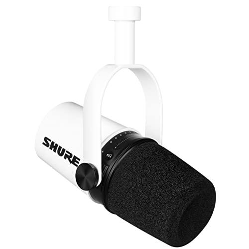 【Amazon限定マイクロホン】SHURE MV7 ポッドキャストマイクロホン : ダイナミックマイク 実況/配信/ゲーミング/テレワーク MOTIVシリーズ iOS Android Mac Windows対応 MV7-W-J ホワイト【国内正規品/メーカー保証2年】