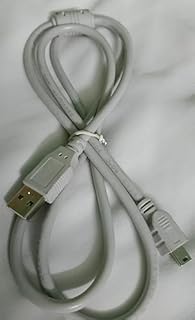 USB Cable 5 pin 1.5m with Mini USB Connector, White, Data Transfer and Charging Cord