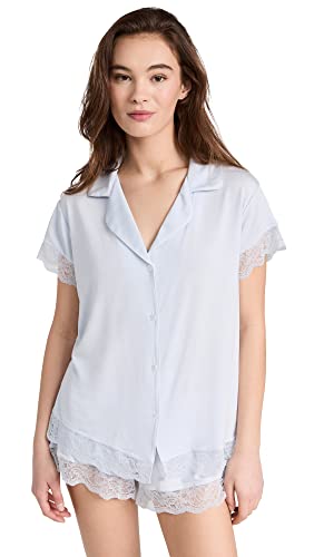 Image of Eberjey Women's Malou Lace Shorts Pajama Set