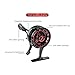 RNXRZANK Fishing Reel Compact Lightweight Ice Fishing Reel with Aluminum Alloy Construction 3.2 1 Gear Ratio and 3+ Bearings Comfortable Handle Portable, Black Red