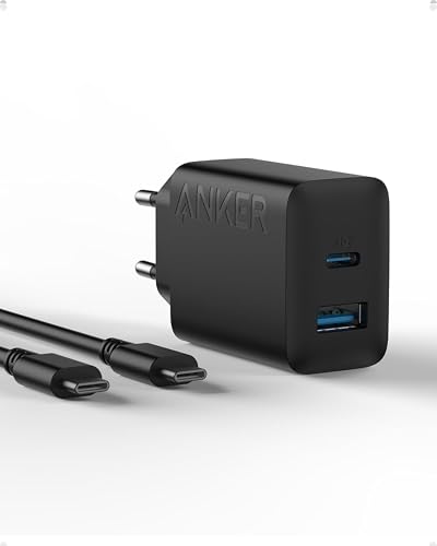 Cosa offriamo: caricabatterie Anker (2 porte, 20 W), cavo da USB-C a USB-C da 1,5 m, guida di benvenuto, garanzia di 18 mesi e il nostro servizio clienti cordiale.