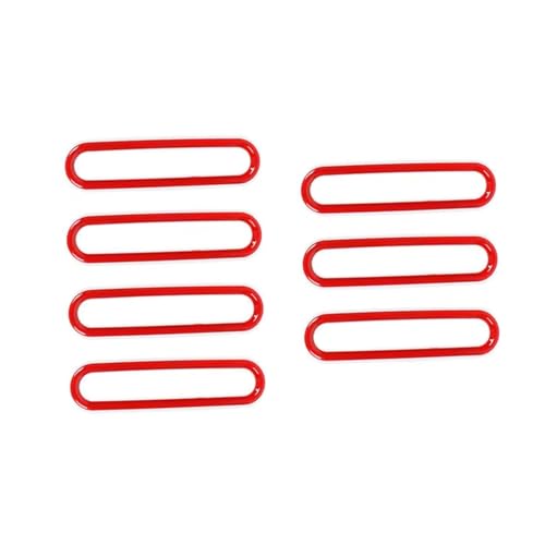 Grille d'évent de capot haut de gamme rouge pour Jeep Wrangler JK 2007-2017