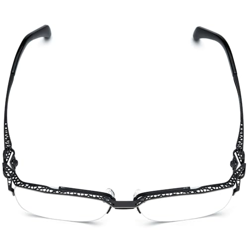 Image of FONEX Pure Titanium Glasses Frame Men Semi Rimless Square Eyeglasses Eyewear DTX416