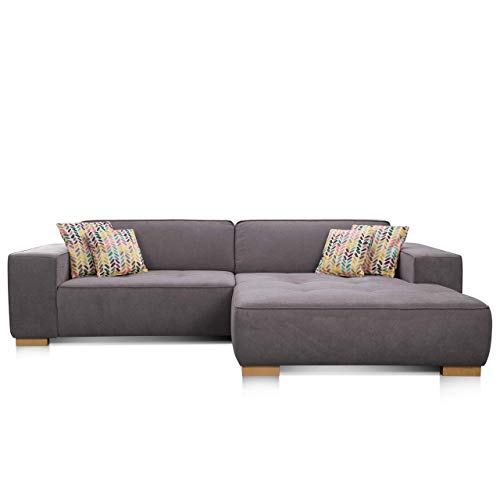 Cavadore Ecksofa 'Zappo' mit Federkern und elektrisch verstellbarer...