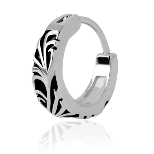 【雑誌Begin掲載】 ピアス メンズ フープピアス つけっぱなし 金属アレルギー対応 サージカルステンレス リング 片耳 シルバー シンプル プレゼント