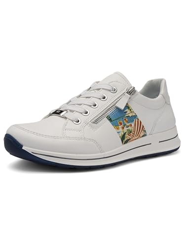 Basket Ara Osaka Blanc Imprimé Amalfi en Taille 38.5 EU Large pour Femme