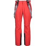 CMP - Pantalón de esquí para hombre, otoño/inviern...: Tejido super élastico sin PFC Relleno en guata CMP Feel Warm Flat Impermeables WP 10000 Cortaviento y respirable MVP 5000 Costuras encintadas