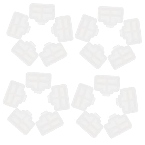 CIYODO Bouchons Rj45 Anti-poussière LAN pour PC et Routeur, Lot de 50 Pièces, Plastique Résistant, Protection Ports Ethernet pour Bureau, Usage Informatique, Couleur Blanche