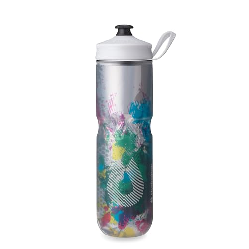 Image of HydraPak | Polar Bottle - Polar Sport Insulated Water Bottle - BPA-Free, Sport & Bike Squeeze Bottle with Handle (Splash Multi, 700ml / 24oz)