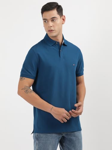Image of Tommy Hilfiger Men's Cotton Regular Fit Polo T-Shirt