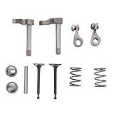 Kit tout-en-un : le kit de bras à bascule de soupape de moteur en métal de 11 pièces offre une solution complète pour les réparations et l'entretien de la tondeuse à gazon, vous équipant de tous les composants nécessaires.